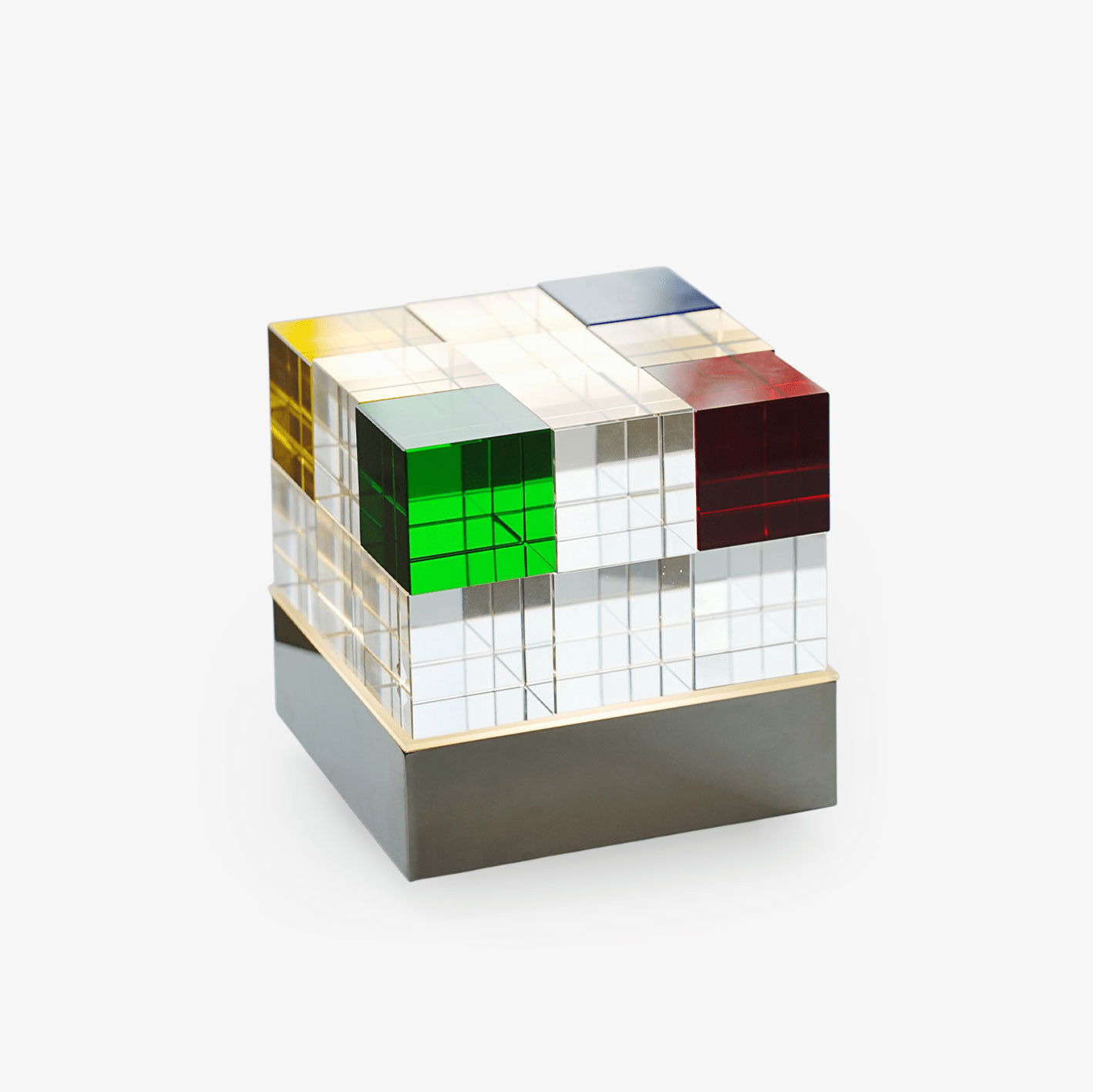 Elleryn Colored Crystal Cube Table Lamp