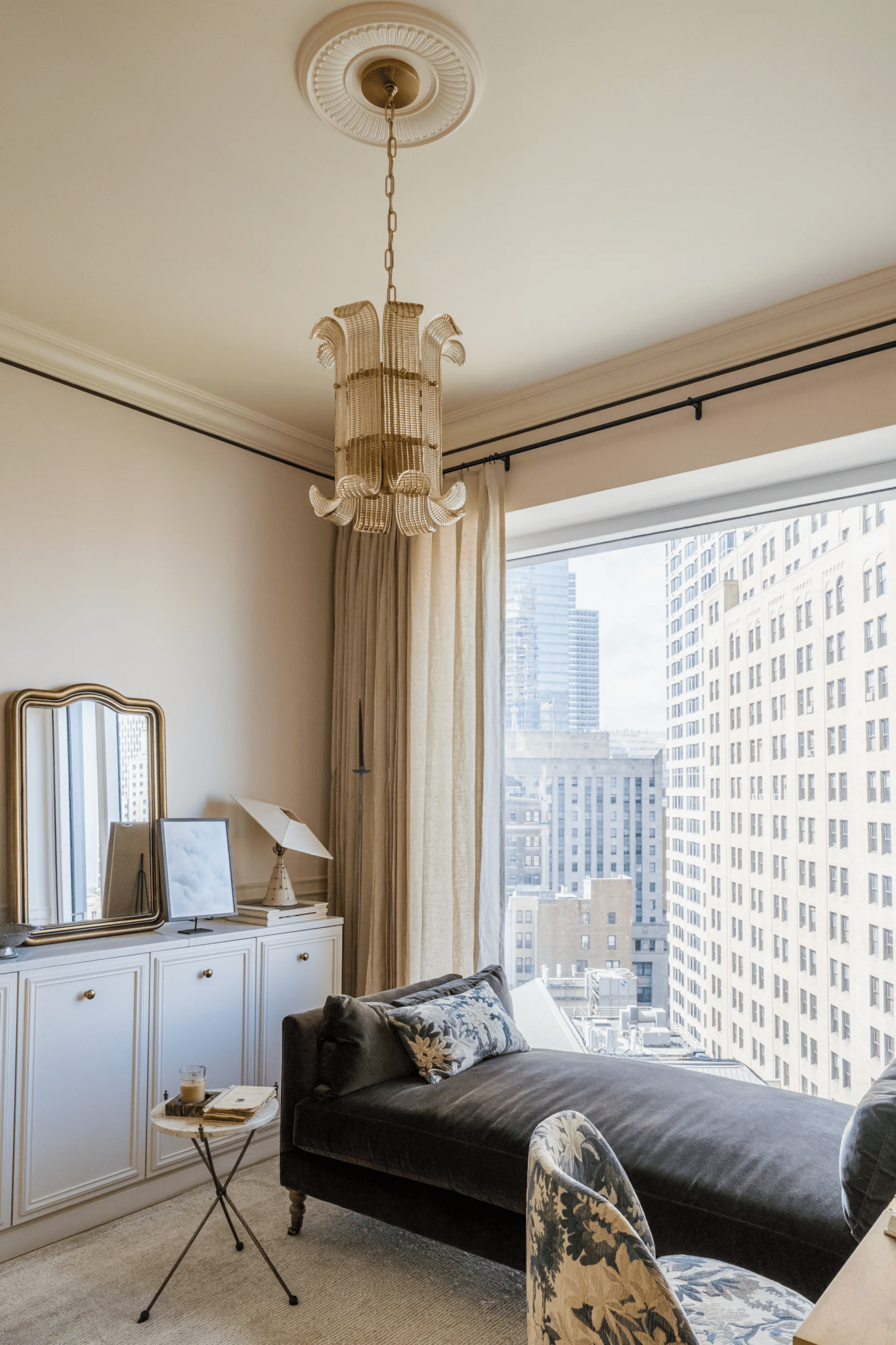 Rhea Luxurious Small Champagne Glass Brasher Chandelier