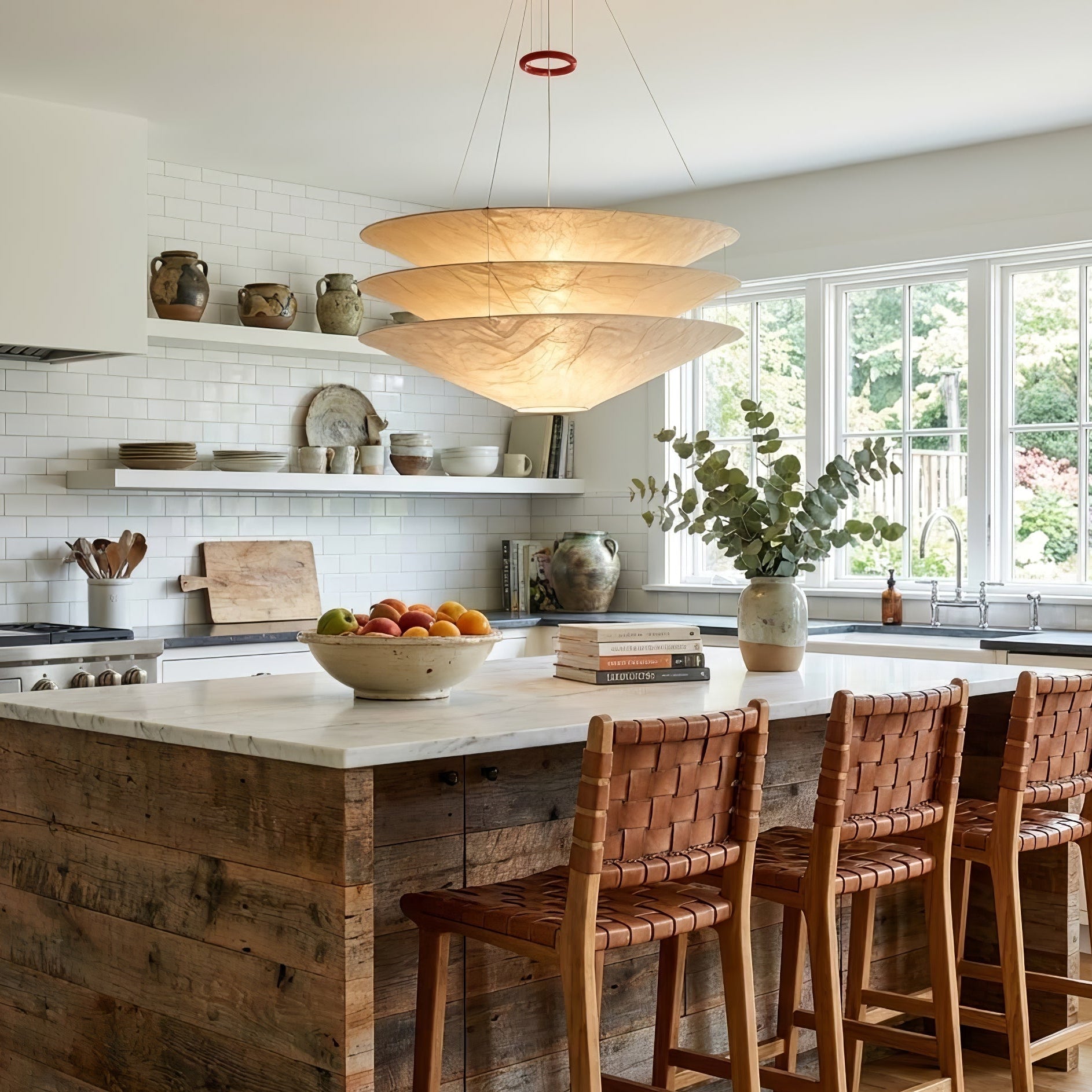 Kazu Cone Silk Pendant Lamp