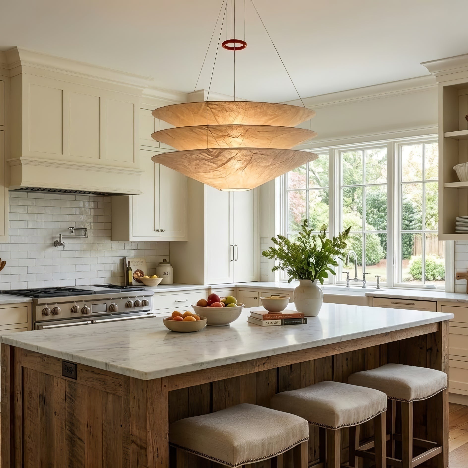 Kazu Cone Silk Pendant Lamp