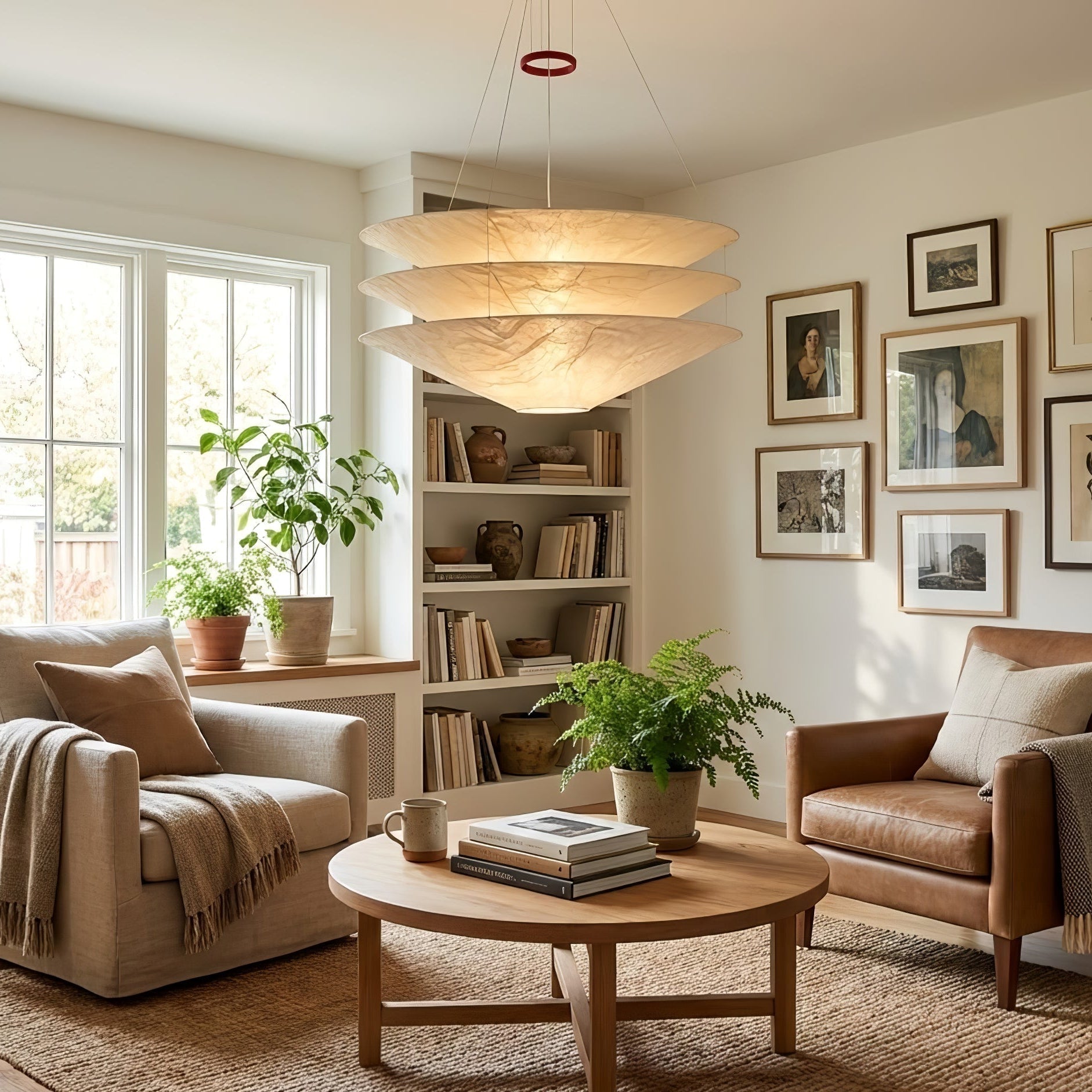 Kazu Cone Silk Pendant Lamp