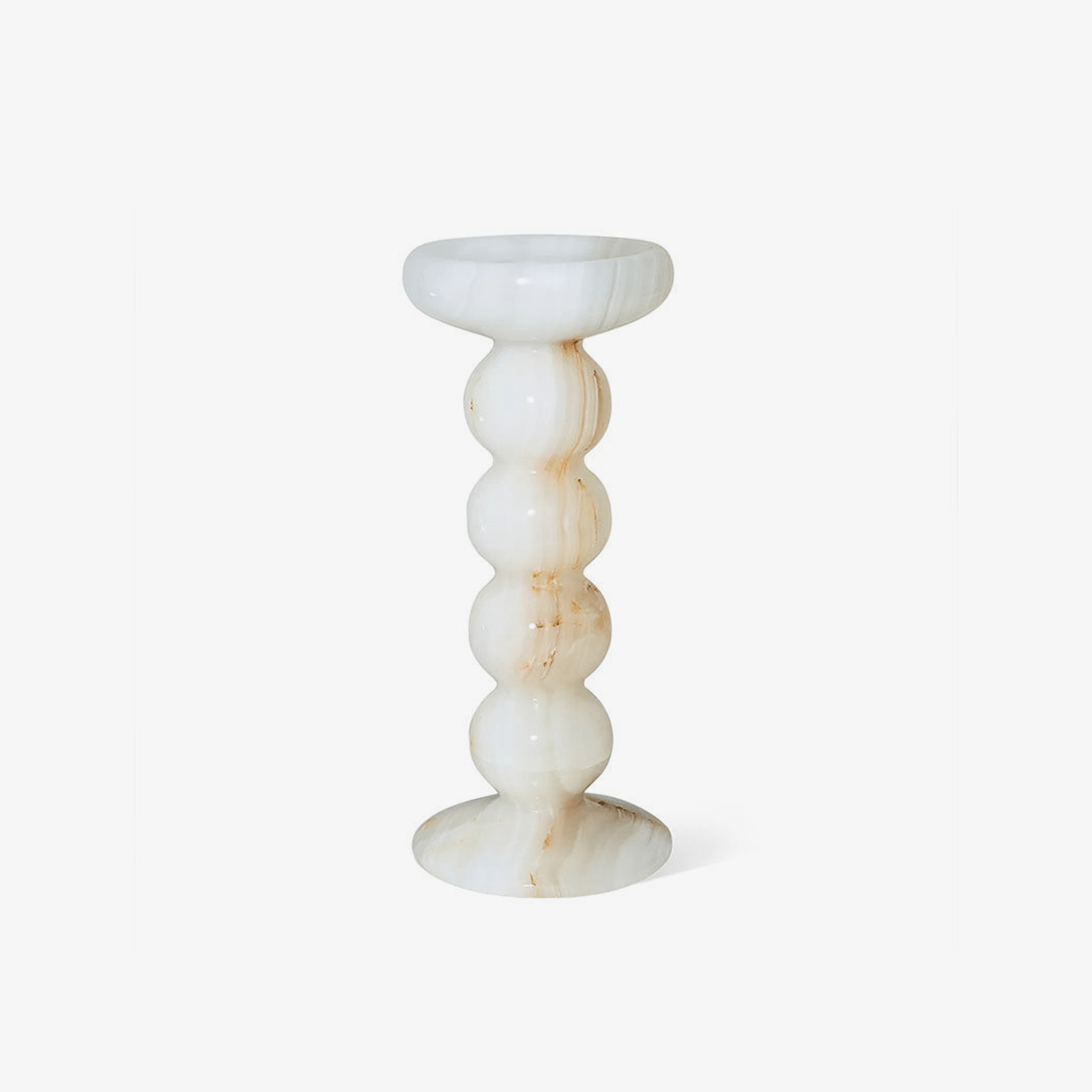 Totem jade Candle Holder