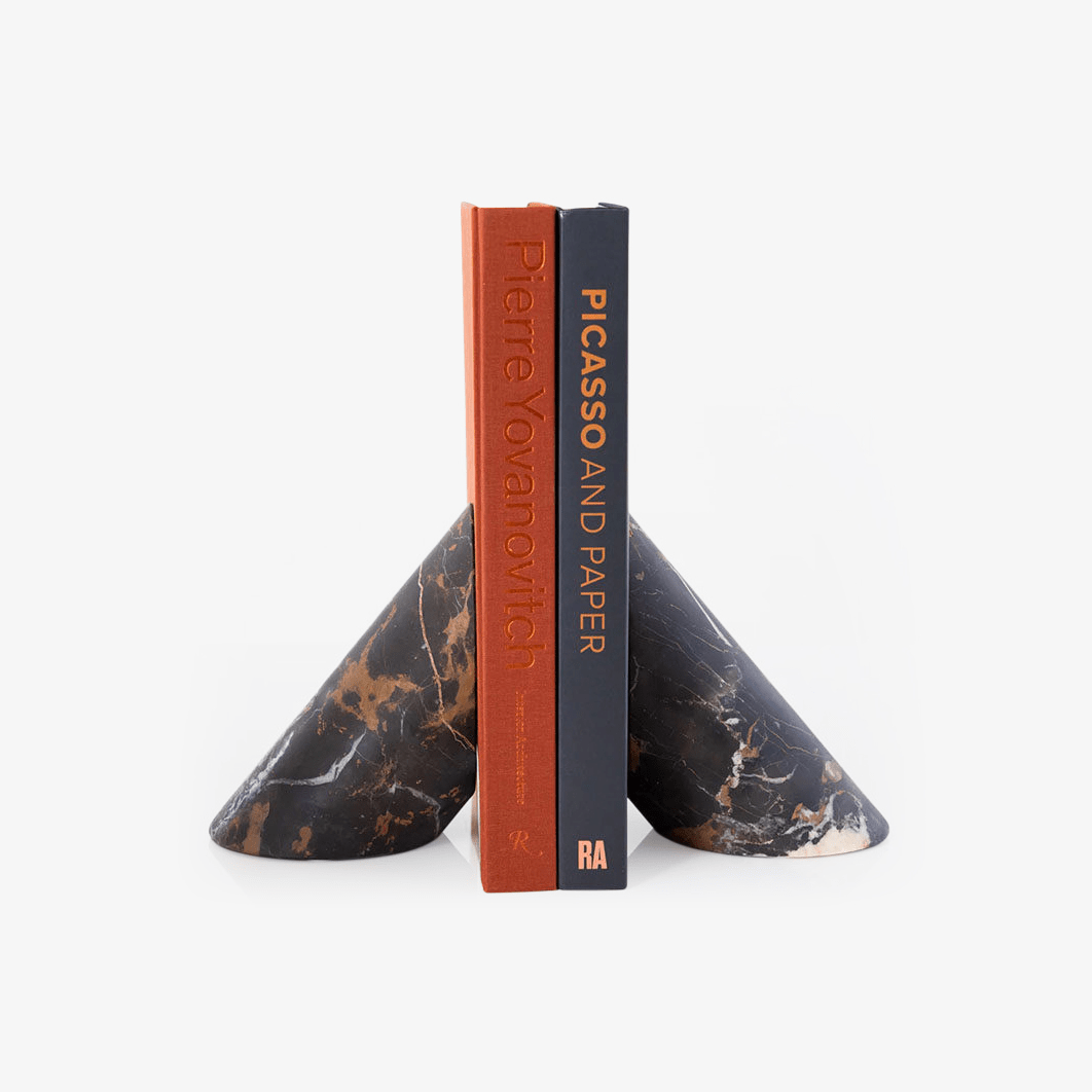 Bastion Sculpted Marble Bookends