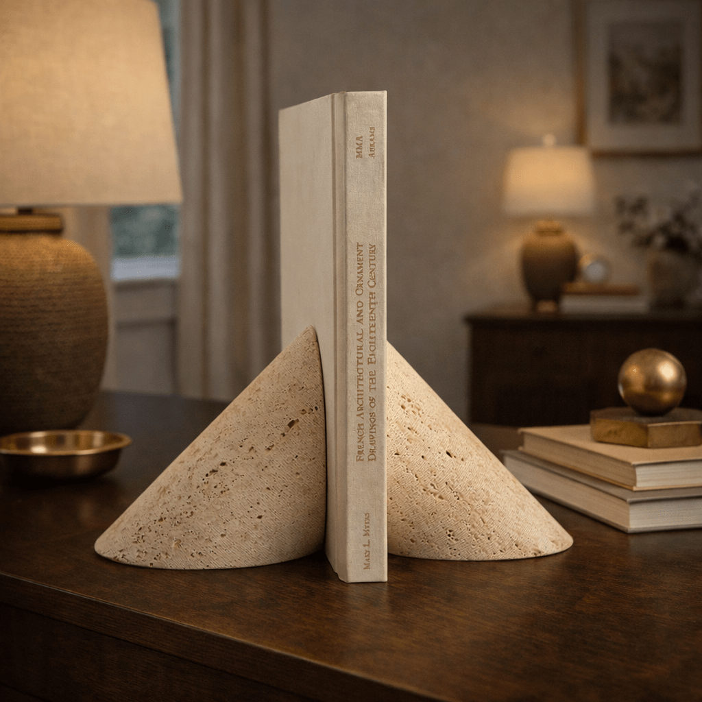 Bastion Sculpted Marble Bookends