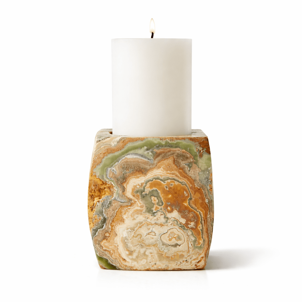 Orson Onyx Candle Holder