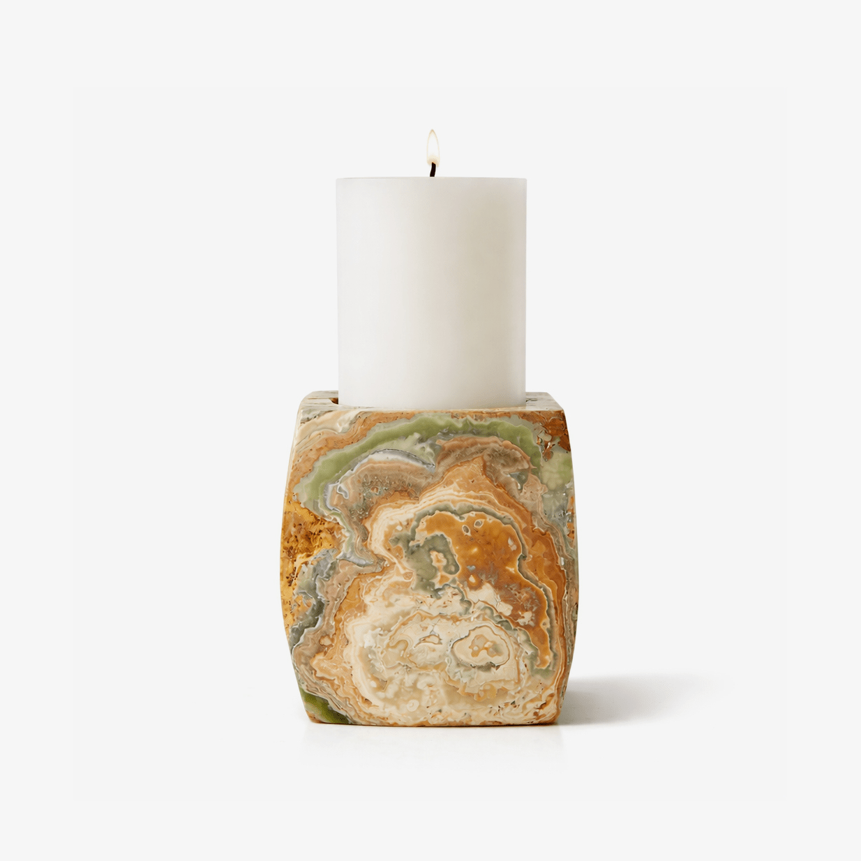 Orson Onyx Candle Holder