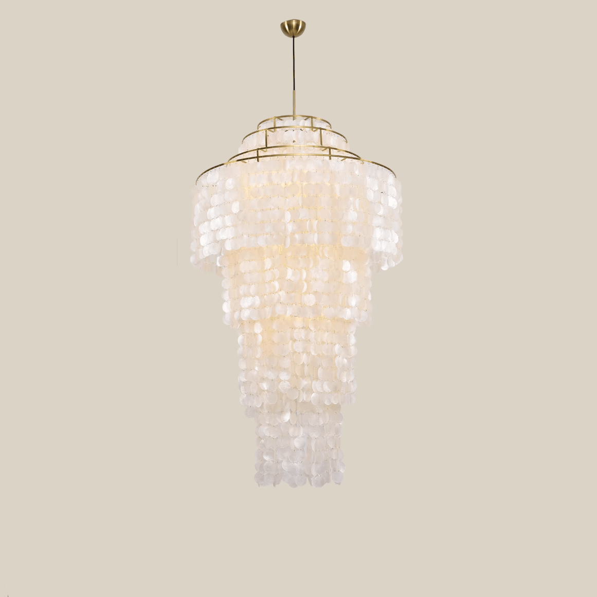 Eloryra Cascading Shell Chandelier