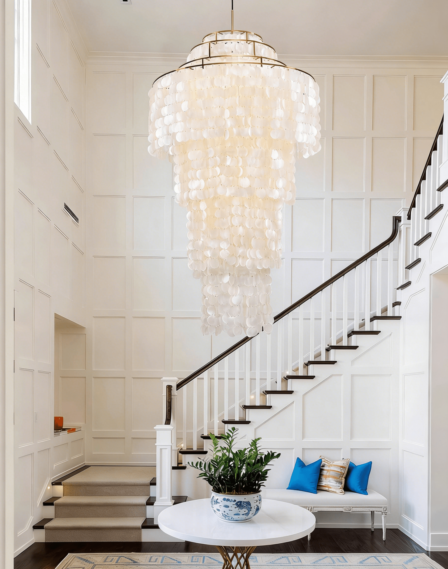 Eloryra Cascading Shell Chandelier