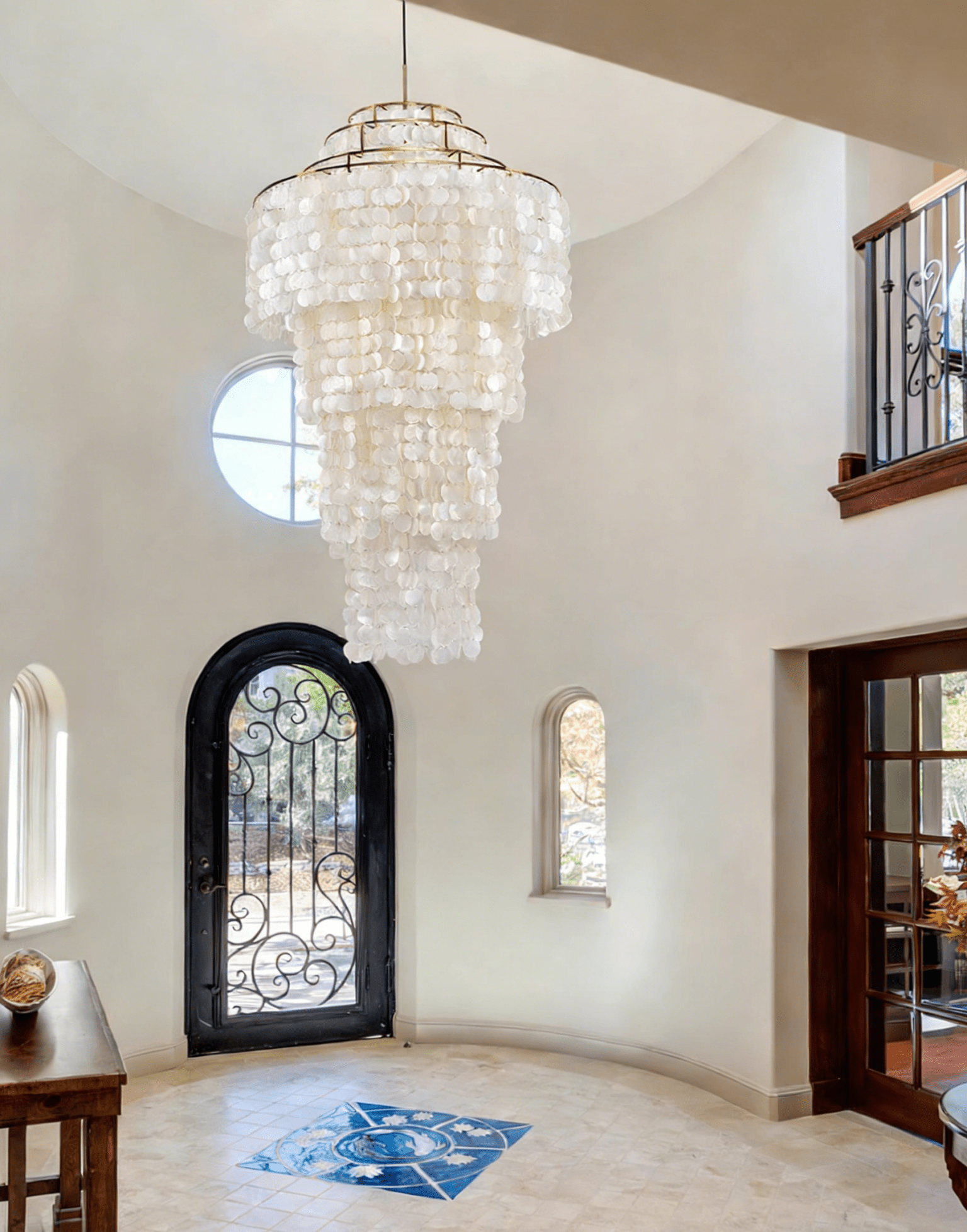Eloryra Cascading Shell Chandelier