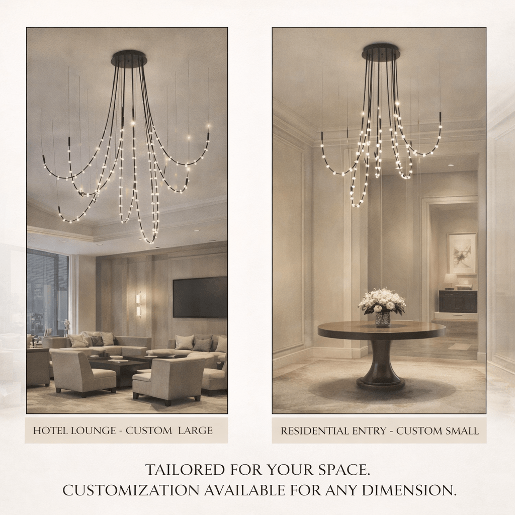 Constellation Matrix Cascade Chandelier