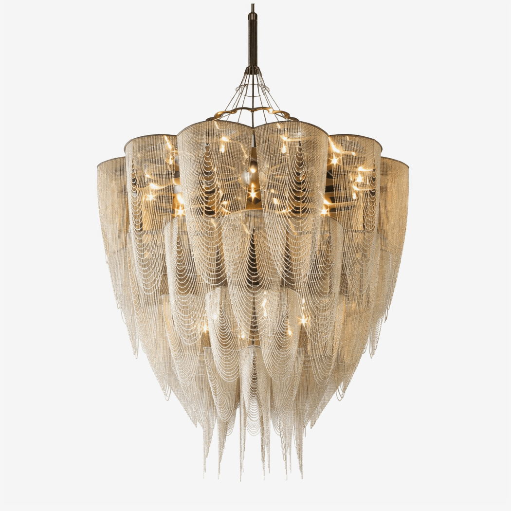 Fereraria Cascade Aluminum Chain Chandelier