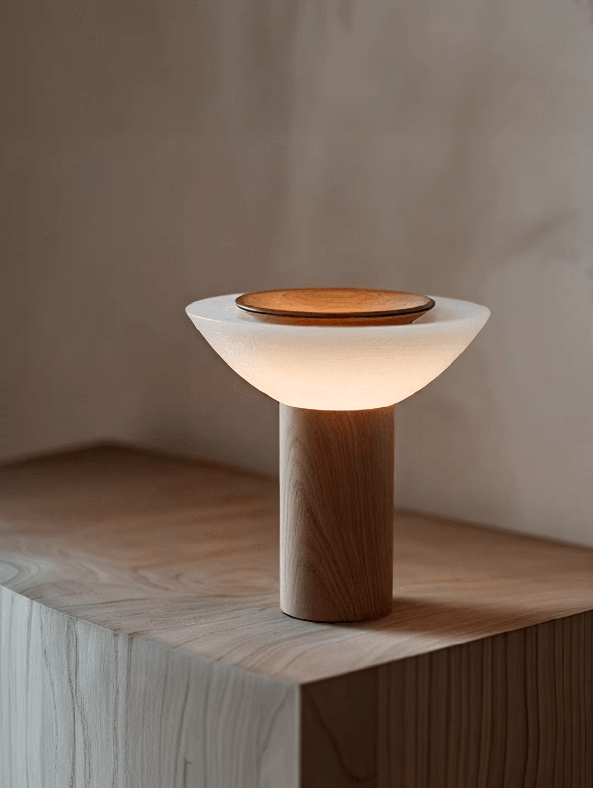 Rinenine Wood Table Lamp