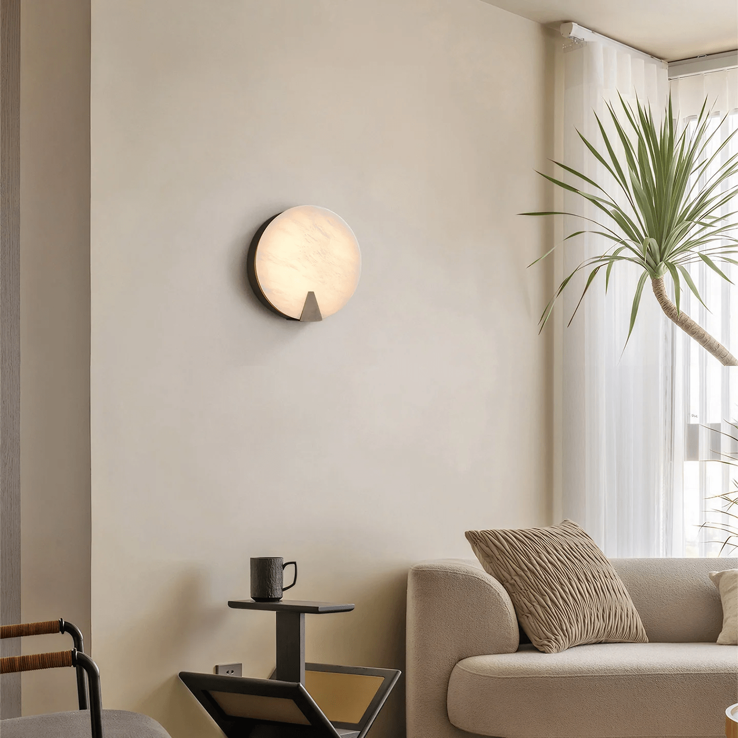 Albirira Halo Alabaster Wall Light