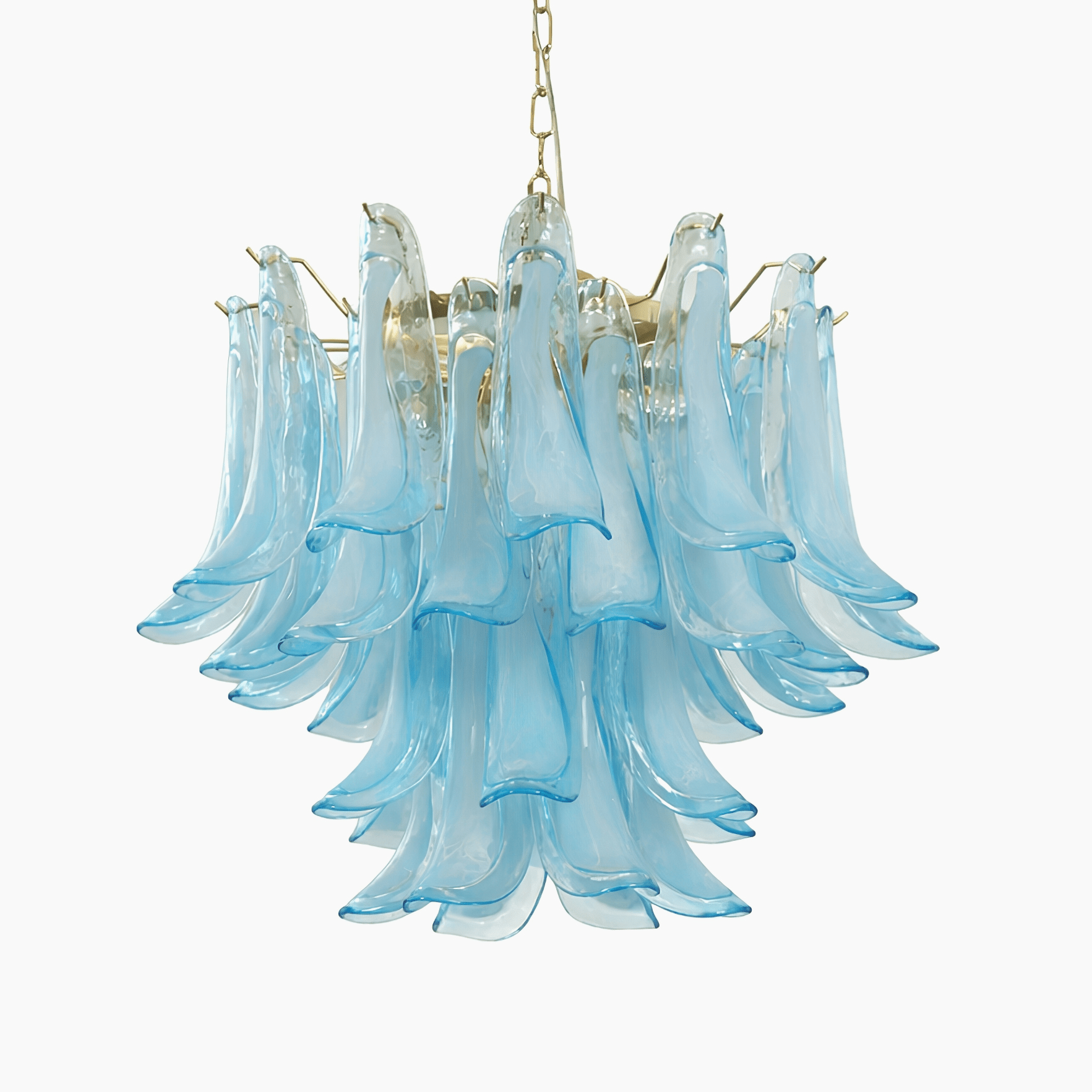Elio Azure Drift Glass Chandelier