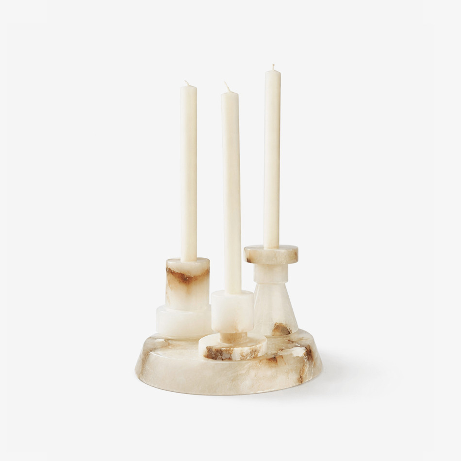 Vesperin Marble Candle Holder