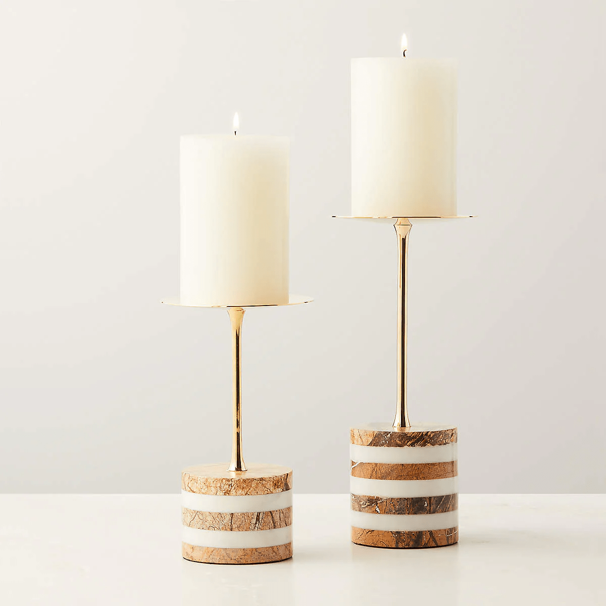 Nerinaya Marble Candle Holder