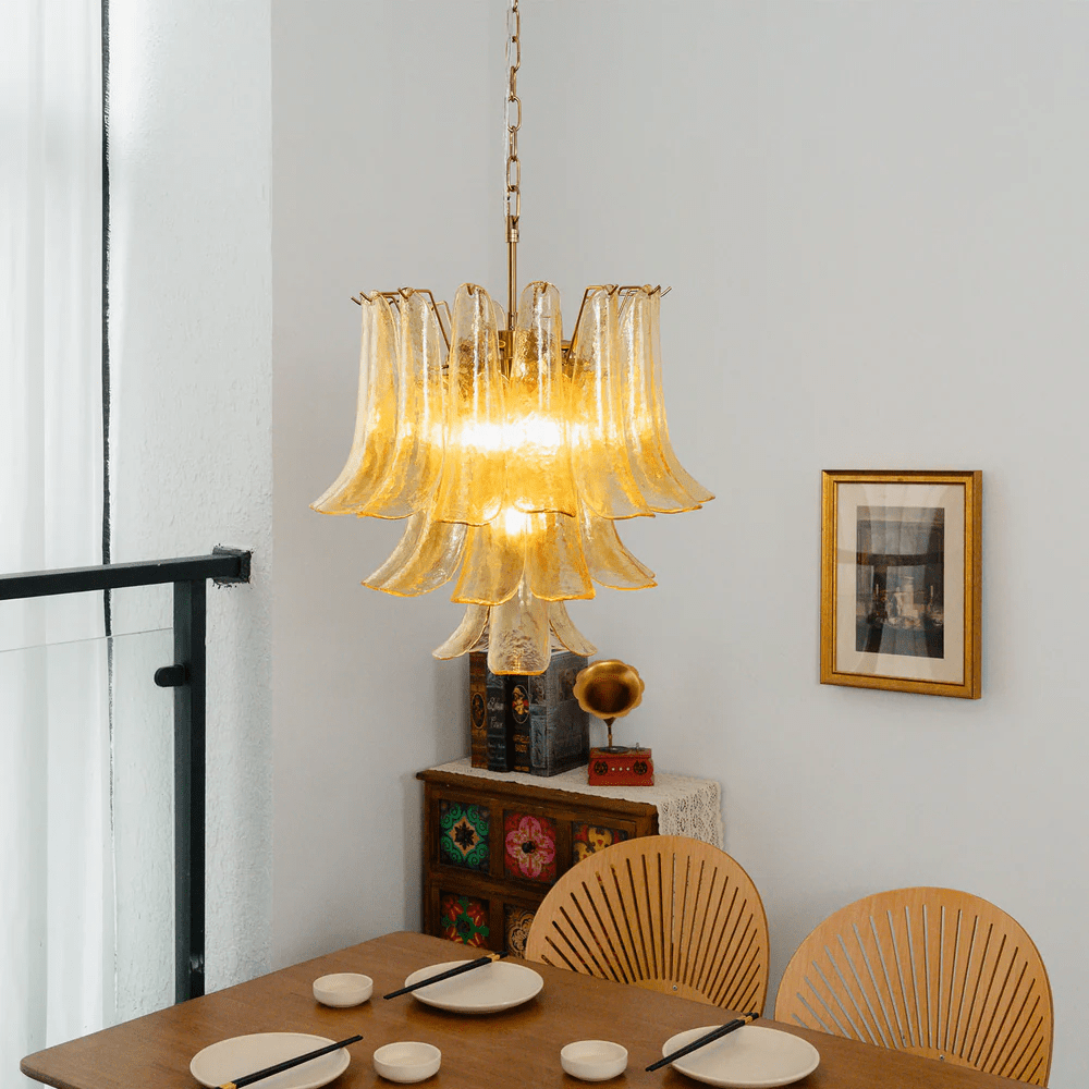 Riverora Amber Cascade Chandelier