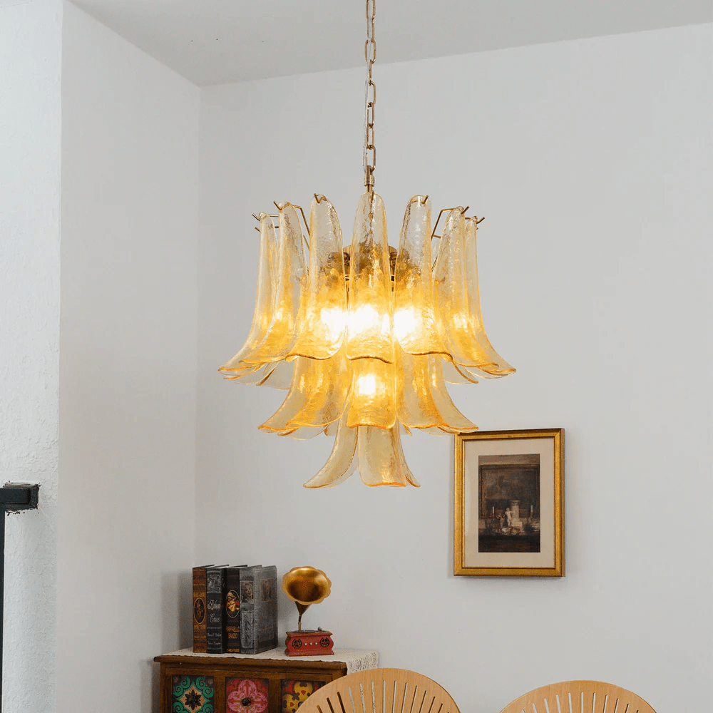 Riverora Amber Cascade Chandelier