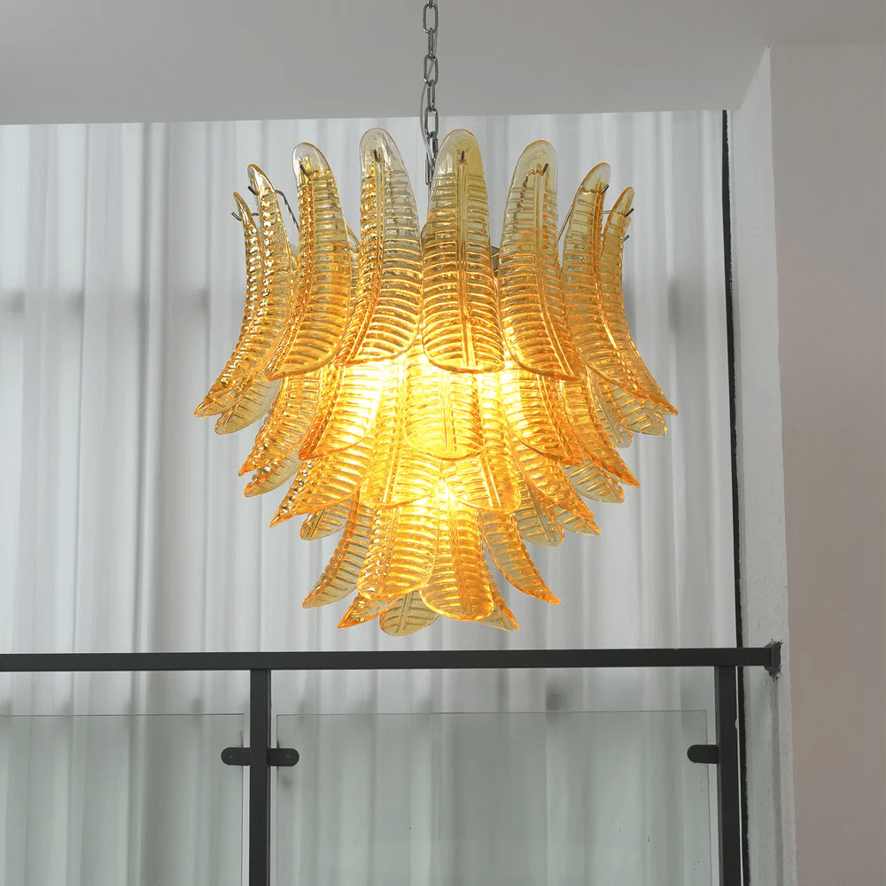 Elaryn Cascade Glass Chandelier