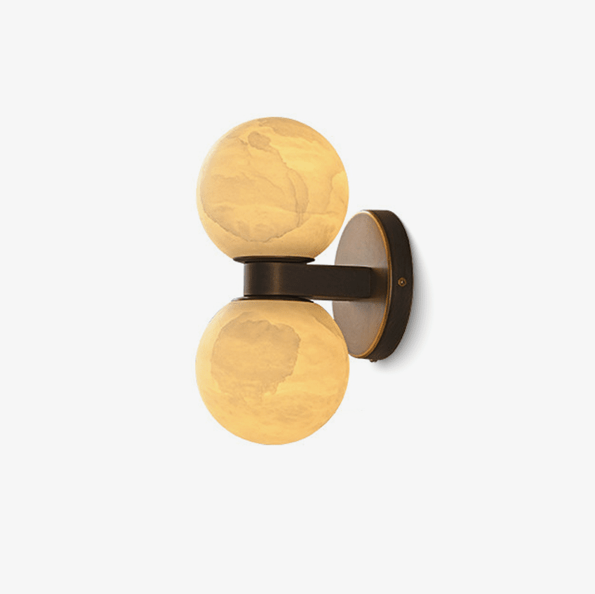 Lumenor Alabaster Celestia Orb Wall Light