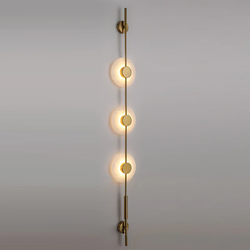 Neron Alabaster Vertical Wall Sconce