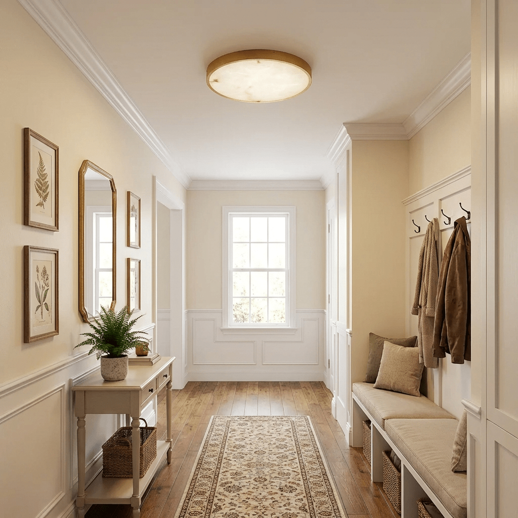 Calista Alabaster Ceiling Light