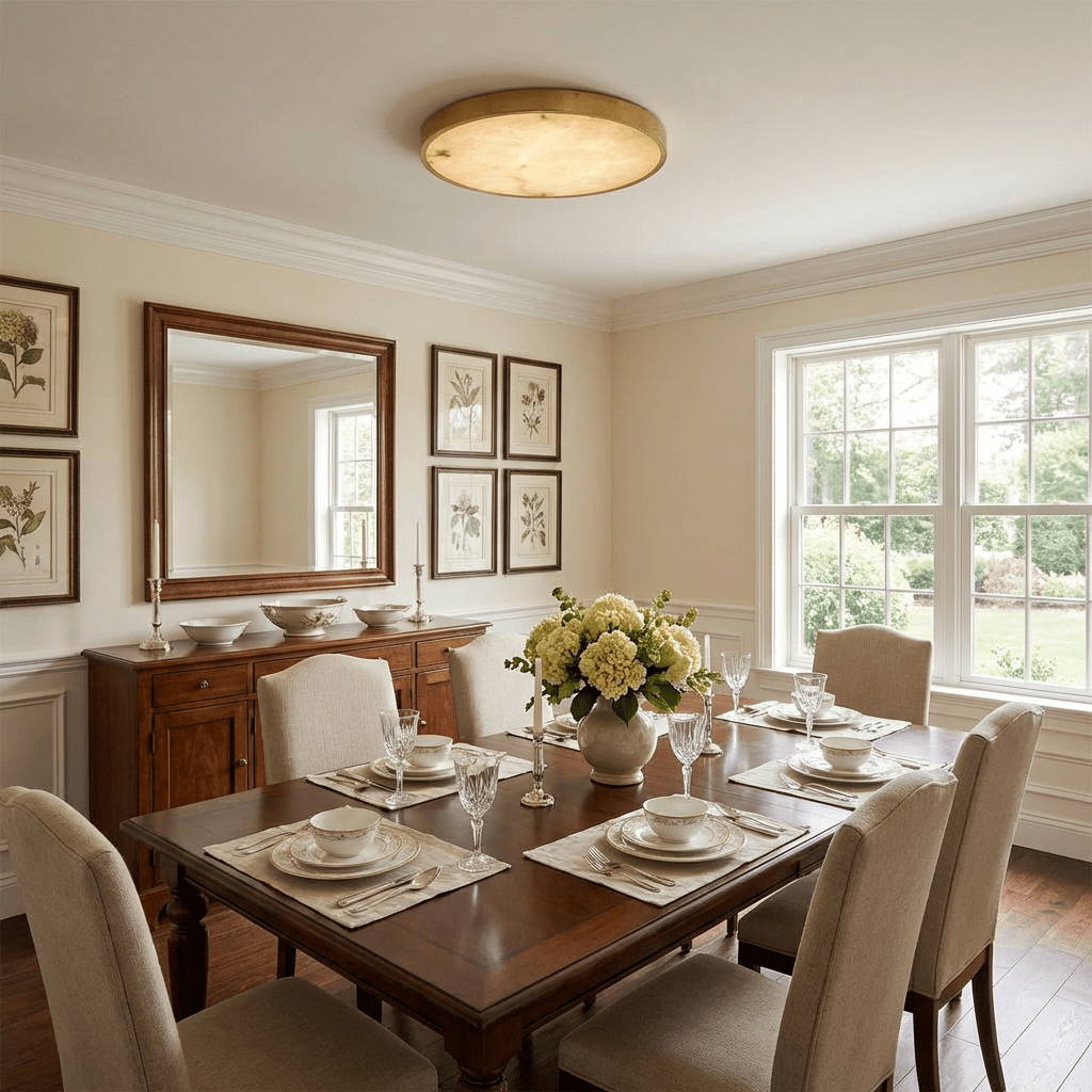 Calista Alabaster Ceiling Light