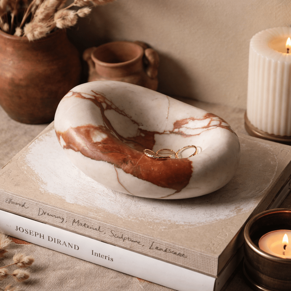 Peterelle Drift Bowl Marble Tray