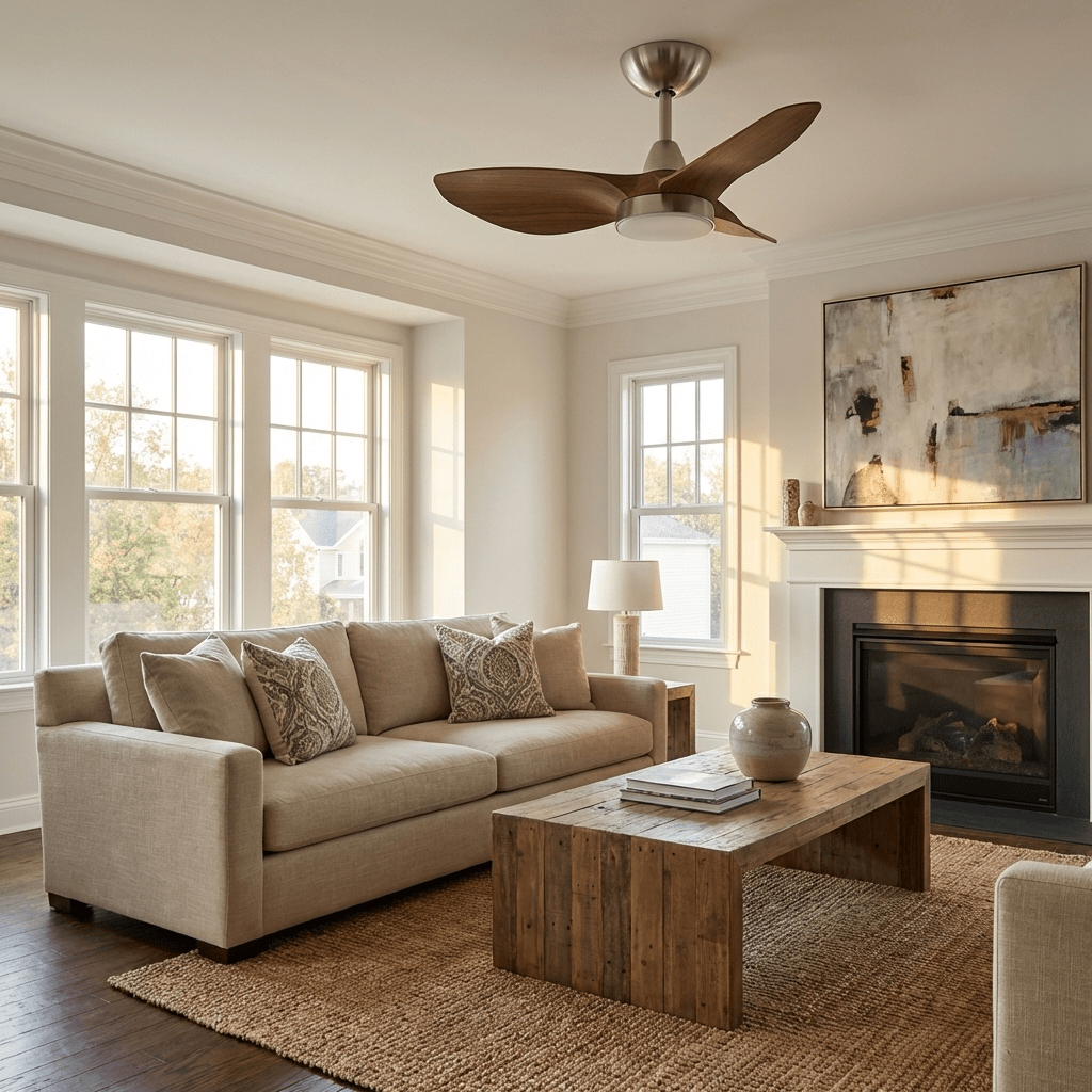 Calderon Scandi Ceiling Fan Light