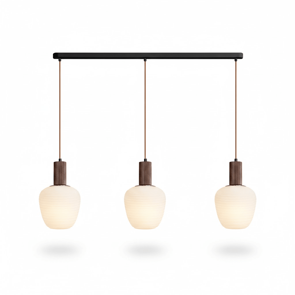 Sorelelle Grooved Opal Pendant Lamp