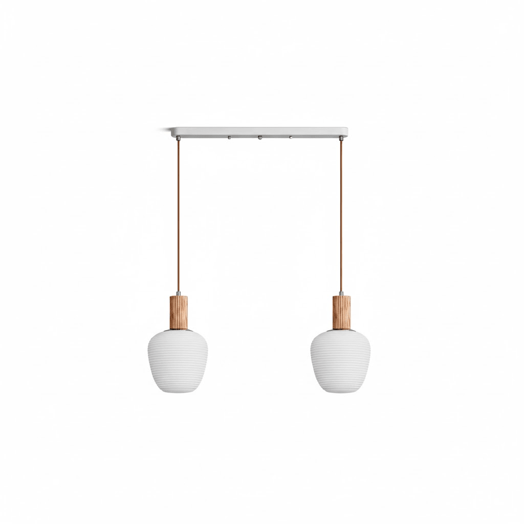 Sorelelle Grooved Opal Pendant Lamp