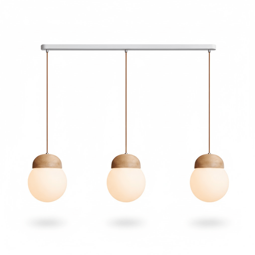 Sorelelle Grooved Opal Pendant Lamp