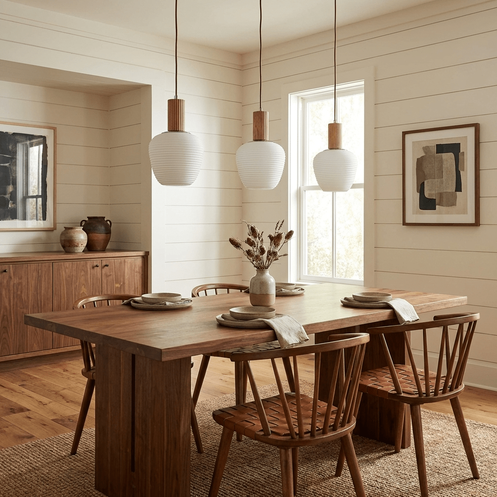 Sorelelle Grooved Opal Pendant Lamp