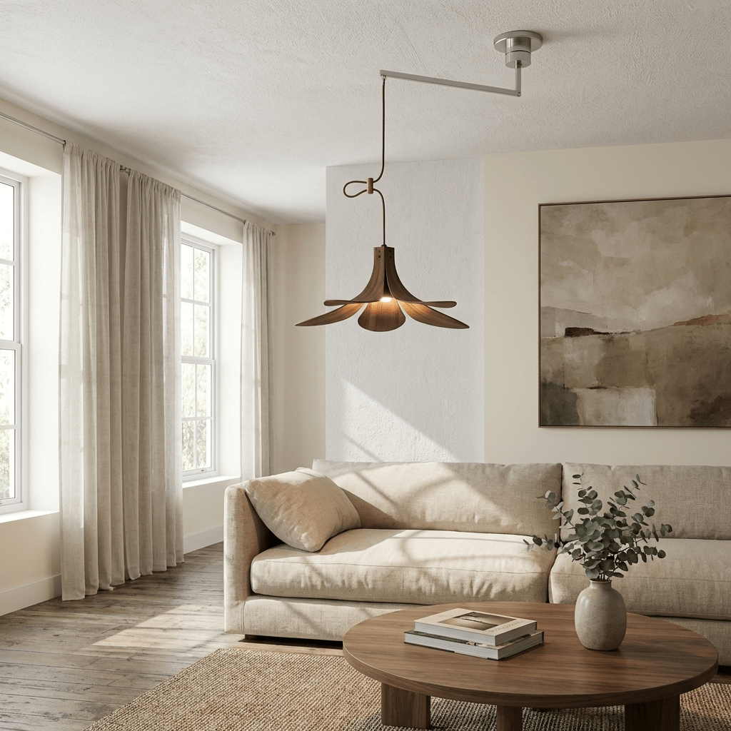Sylaliella Wood Swing Pendant Lamp