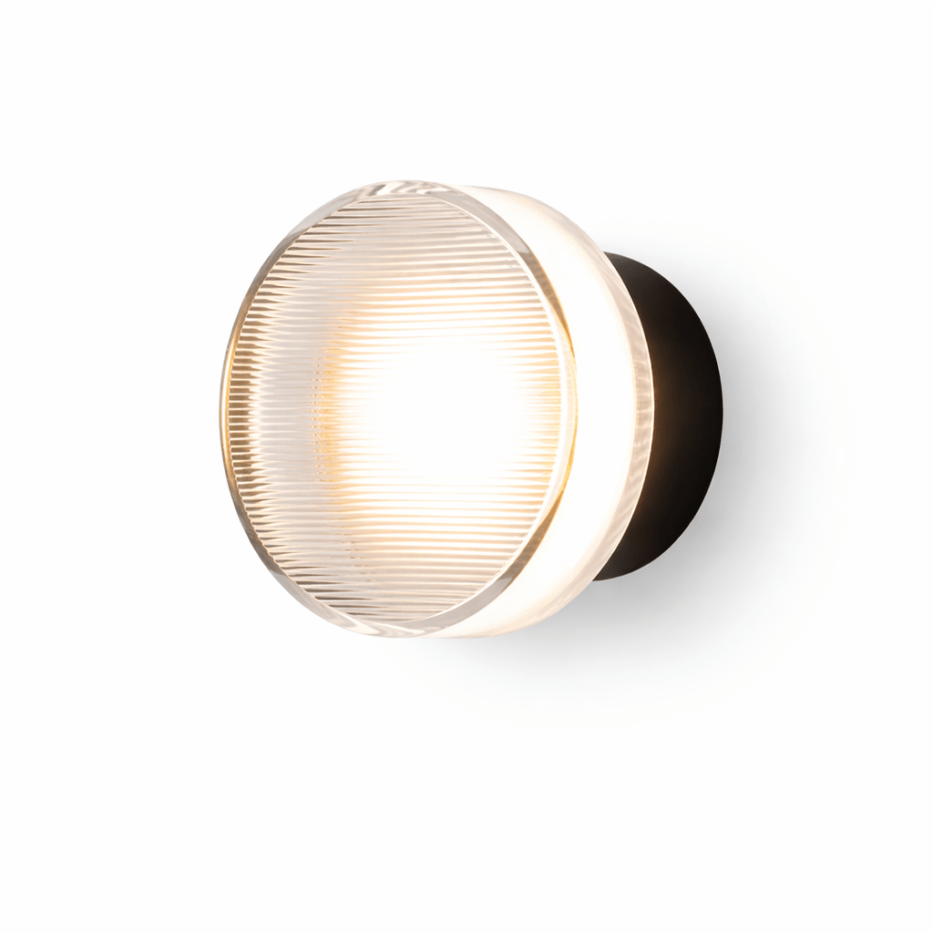 Noct Ribbed Glass Wall Sconce