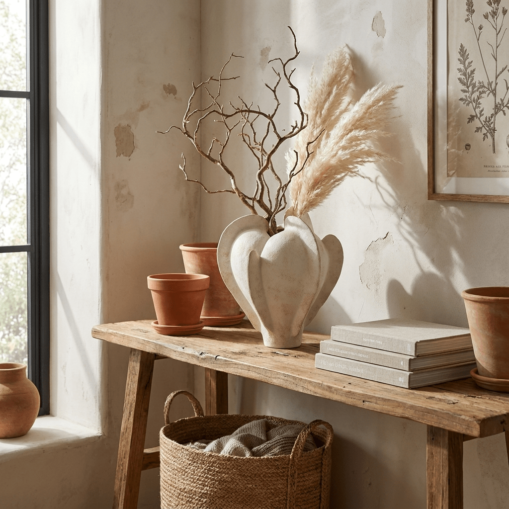 Magnolia Bloom Ceramic Sculpture Vase