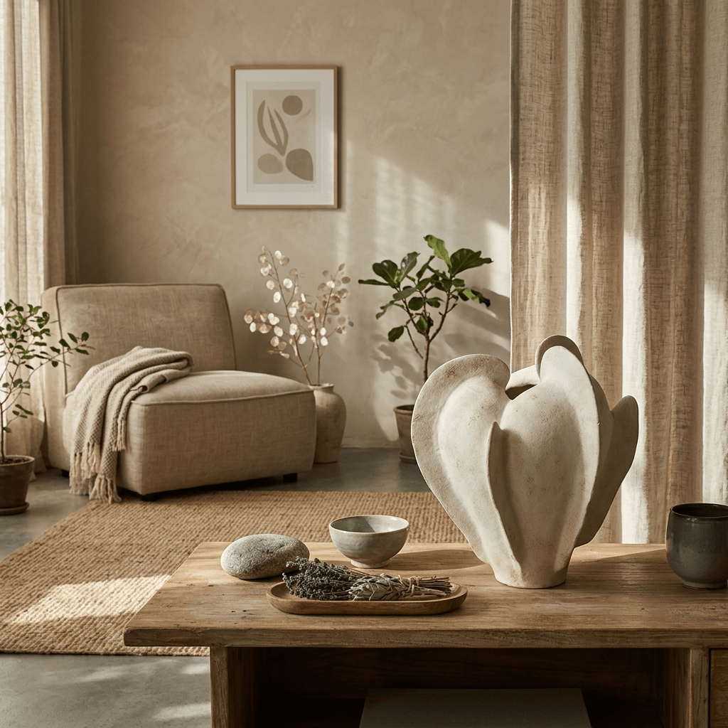 Magnolia Bloom Ceramic Sculpture Vase