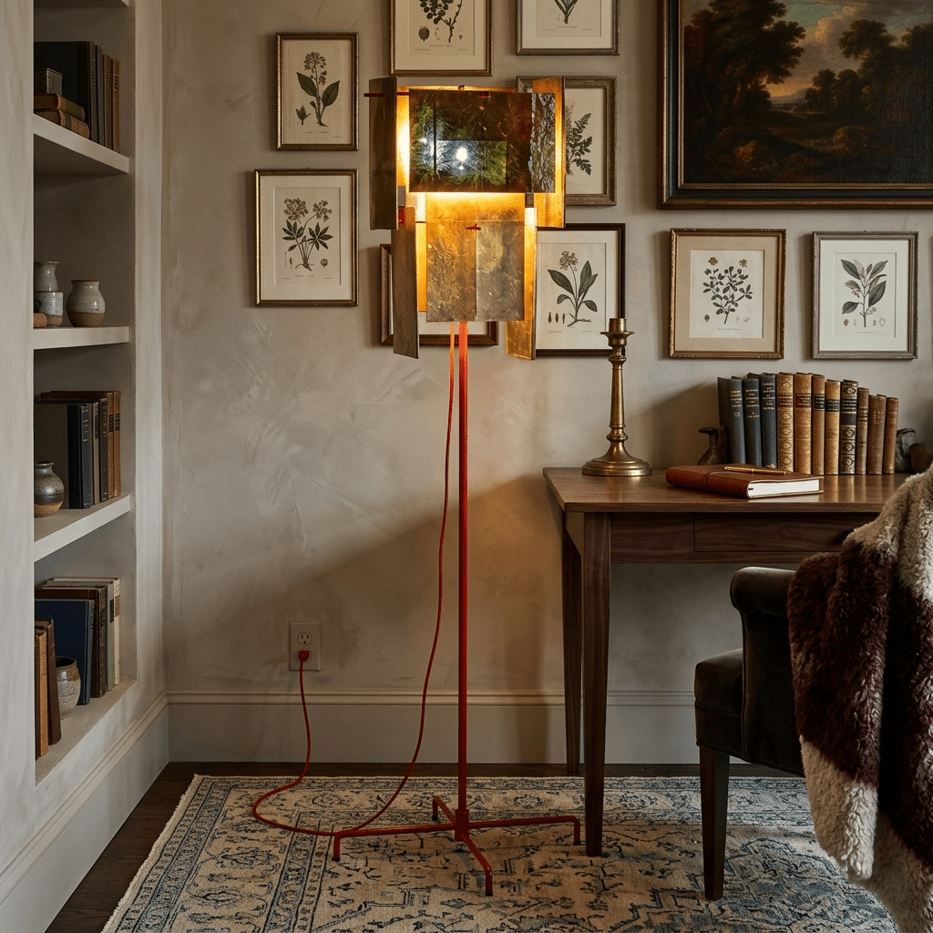 Marcelline Gold Gallery Floor Lamp