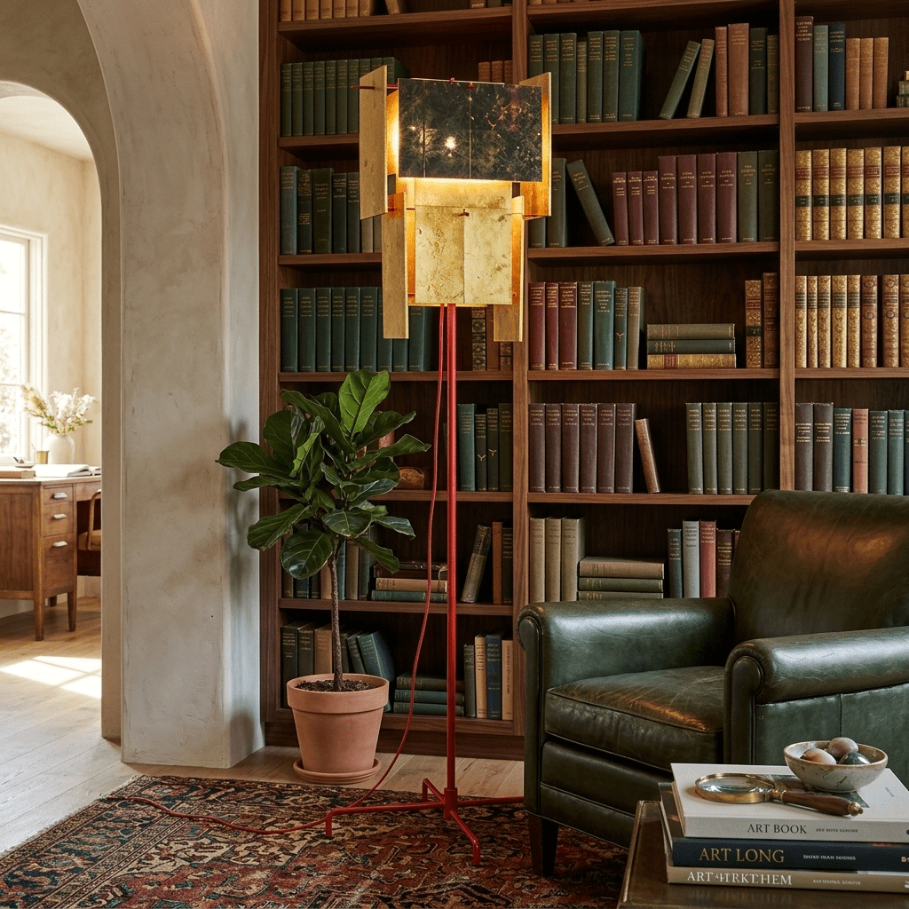 Marcelline Gold Gallery Floor Lamp