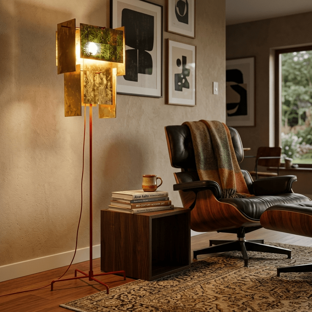 Marcelline Gold Gallery Floor Lamp