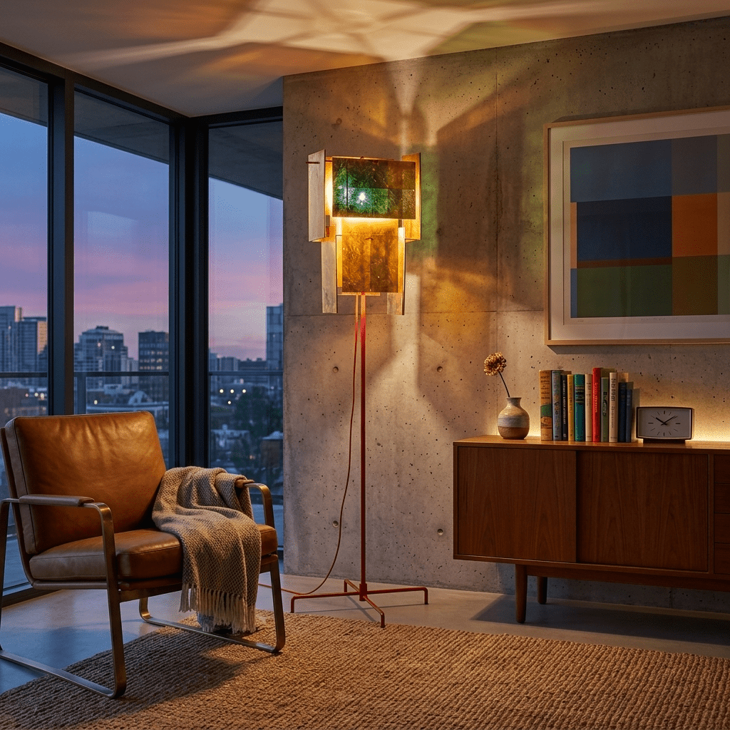 Marcelline Gold Gallery Floor Lamp