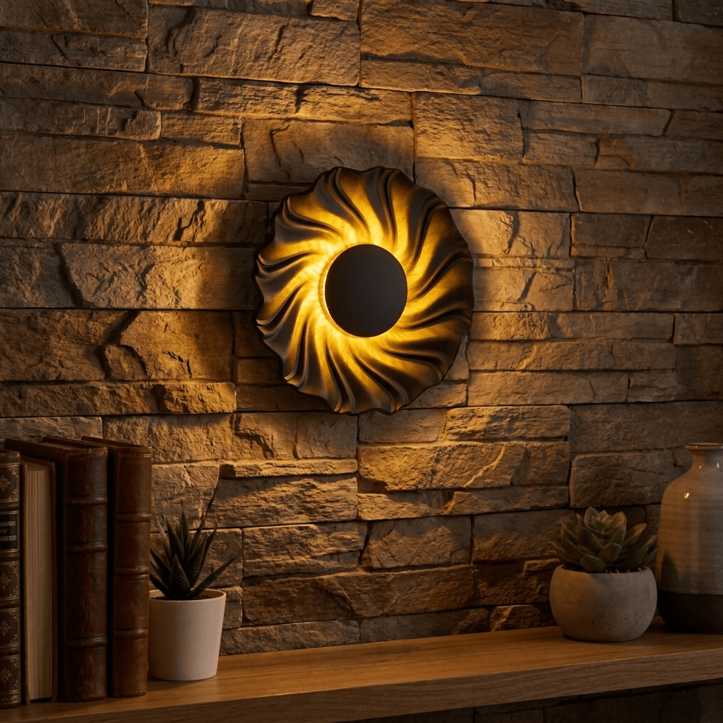 Caluenne Solar Spiral Wall Sconce
