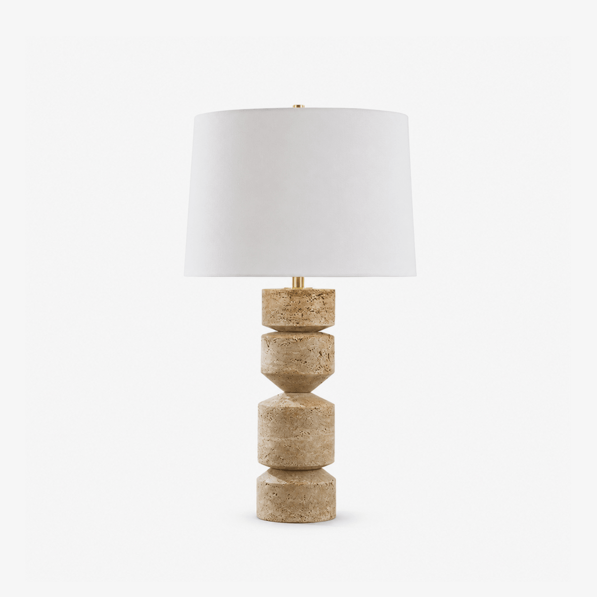 Tessara Travertine Table Lamp