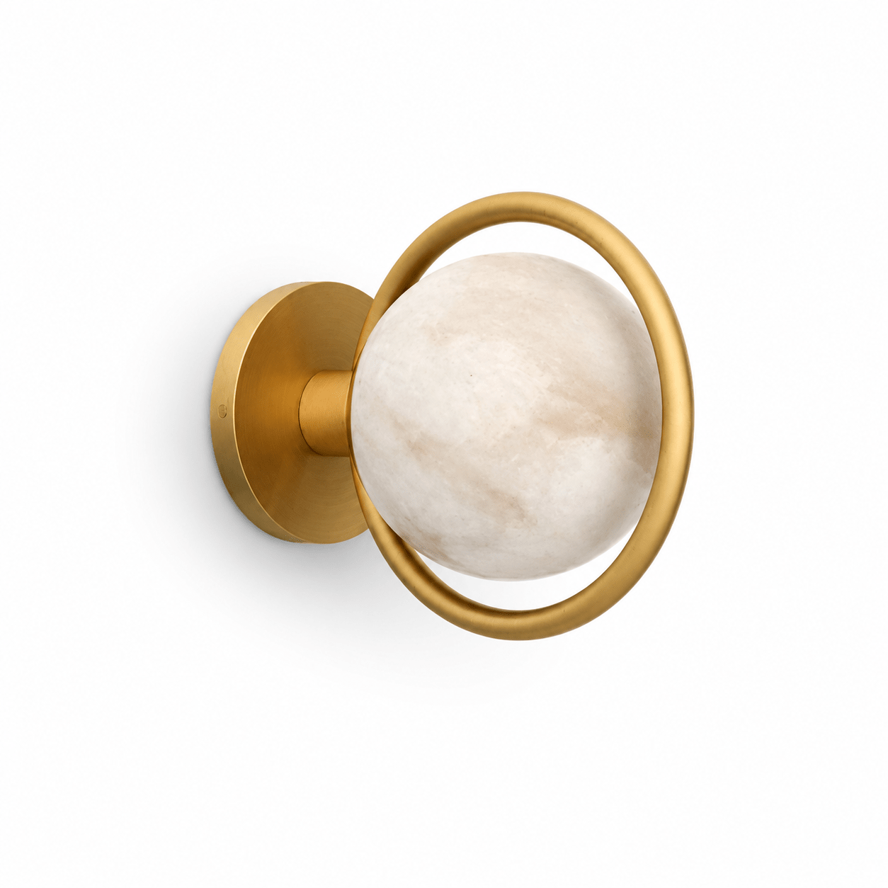 Alberira Ring Alabaster Wall Lamp