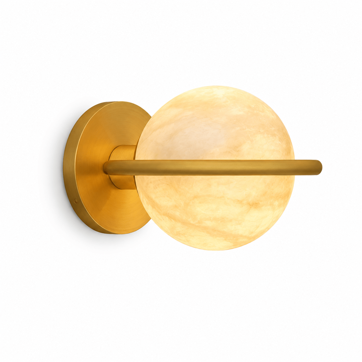 Alberira Ring Alabaster Wall Lamp