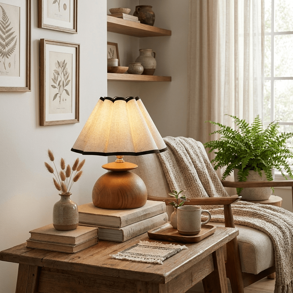 Anouk Wooden Table Lamp
