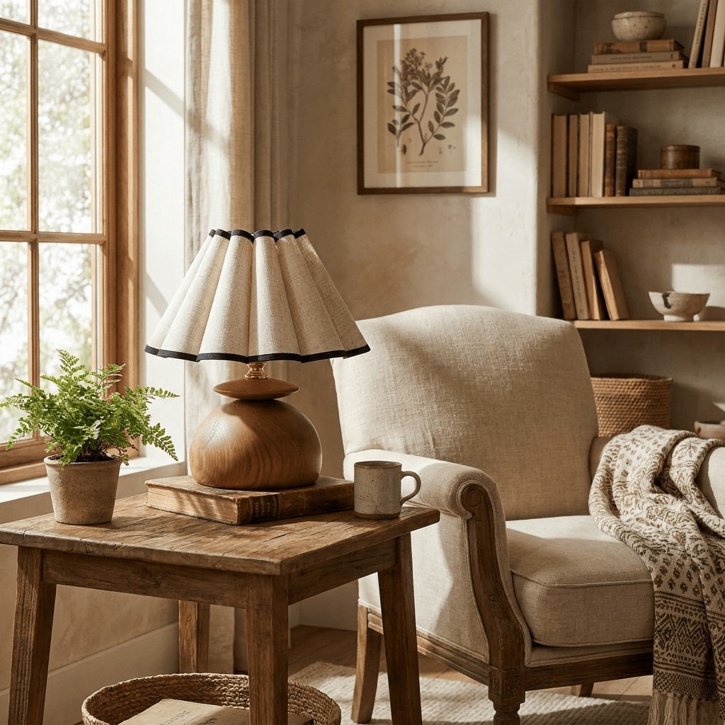 Anouk Wooden Table Lamp