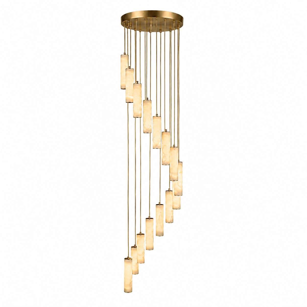 Albalaine Column Alabaster Staircase Chandelier