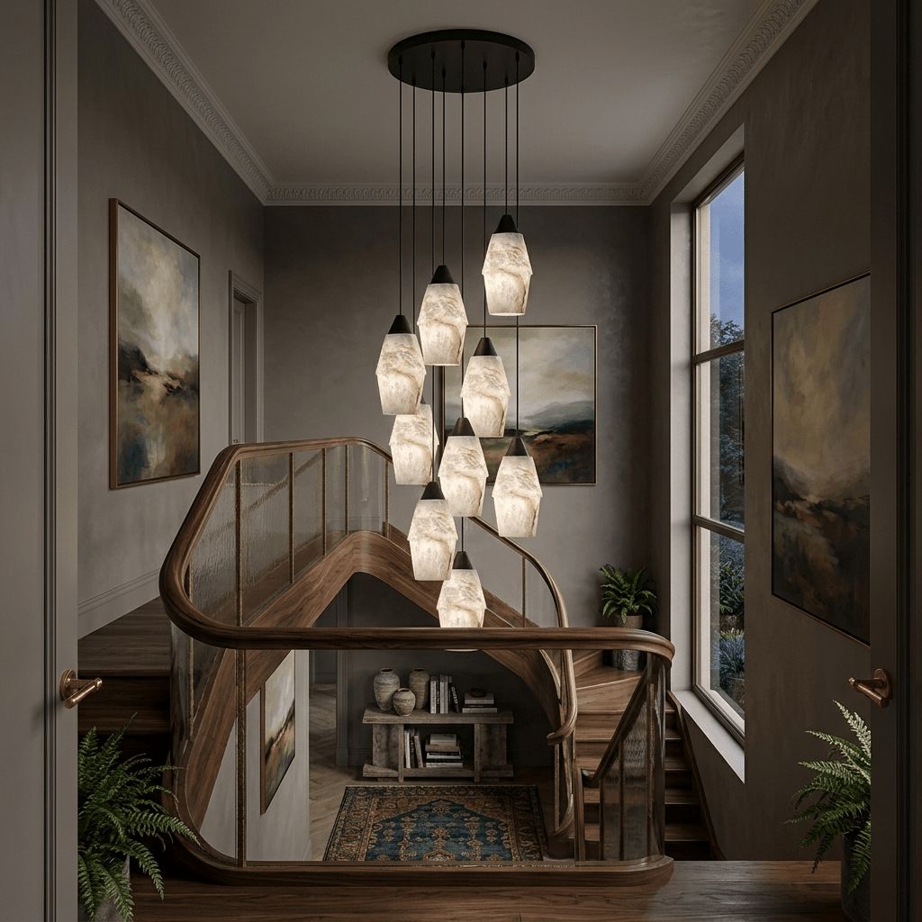 Pavilion Alabaster Cluster Chandelier