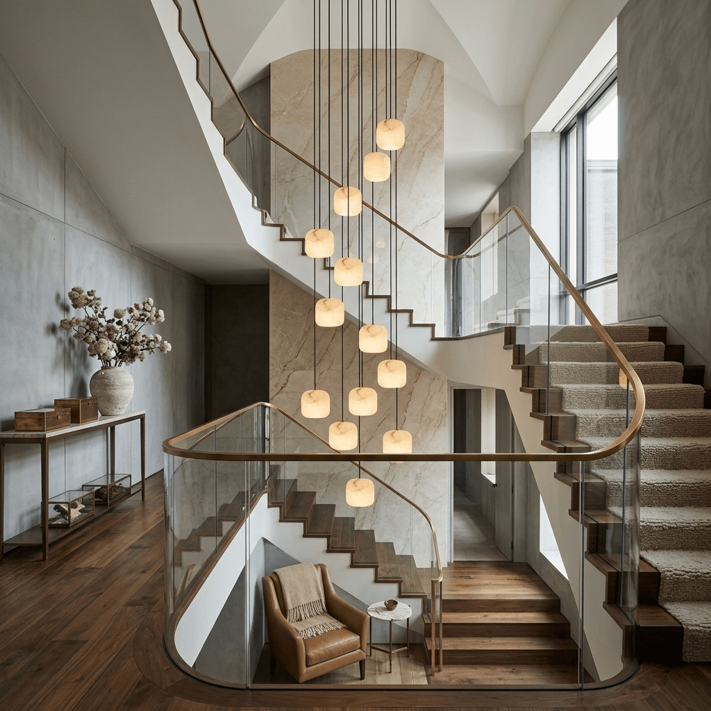 Serelle Alabaster Cluster Chandelier